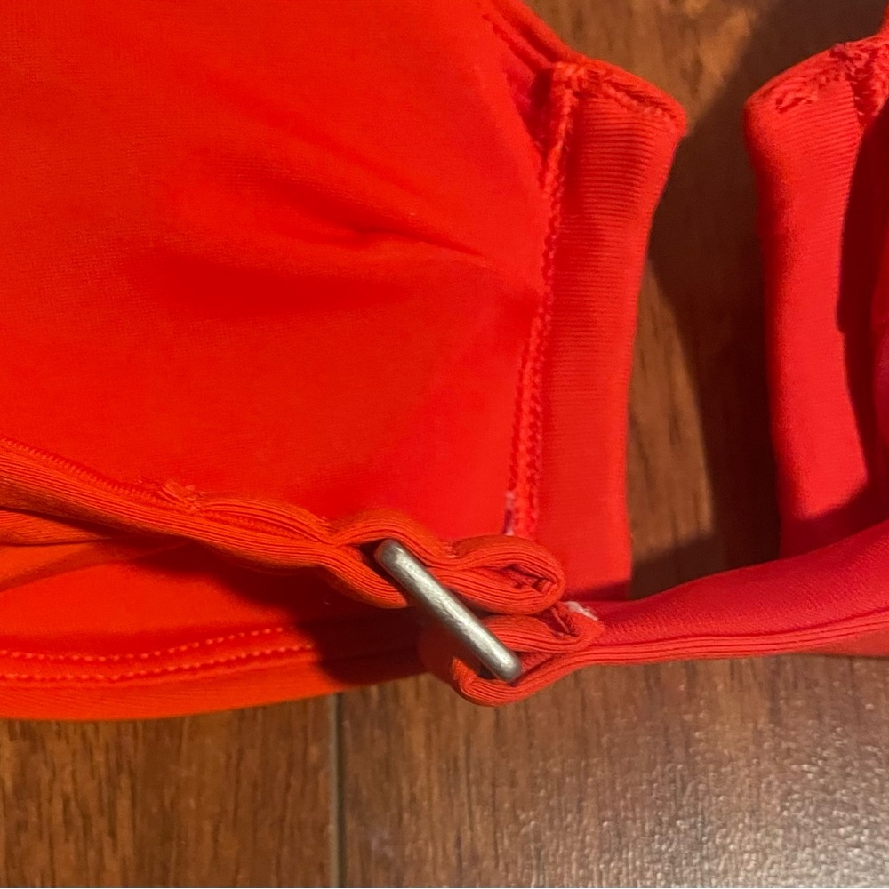 ☀️ CALIA Red Ubar Halter Bikini Top size XS NWT removable cups - Picture 3 of 5